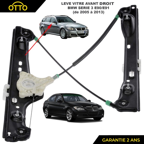 Elektrischer Fensterheber Vorne Rechts Passagier FüR BMW Serie 3 E90 E91-image