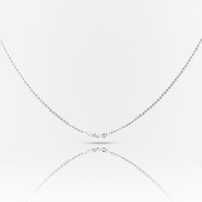 925 Sterling Silver Necklace-Real Solid Silver for Men Women Valentine's Gift 