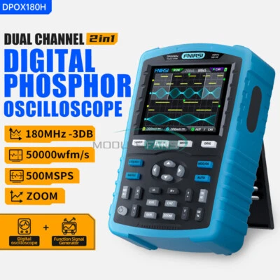 FNIRSI DPOX180H Dual Channel Handheld Digital Oscilloscope Signal Generator