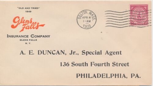 #682 Massachusetts Bay Colony Glens Falls Insurance corner First Day cover