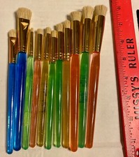 Transparent Handle Makeup Brushes Set (12 Pie...