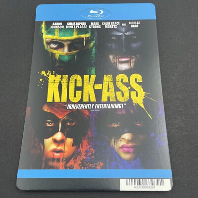 Kick-Ass (Blu-Ray Version)- BLOCKBUSTER VIDEO BACKER CARD 5.5''X8'' - NO MOVIE