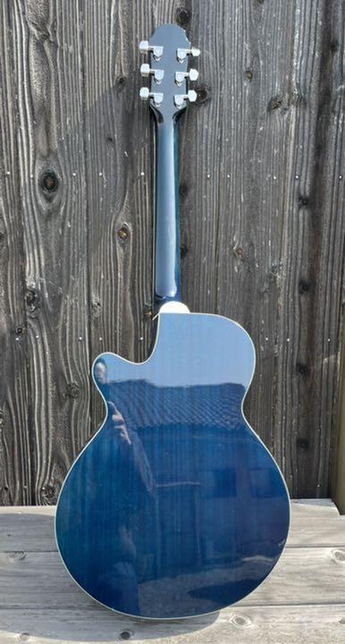 Electric Acoustic Guitar Aria FET-500 Blue Shade with Soft