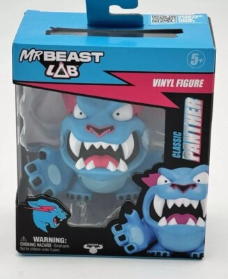 Rare Chase Mr Beast Lab Classic Panther Blue Vinyl Figure Game