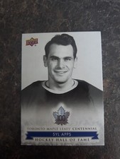 2017 Upper Deck Toronto Maple Leafs Centennial Hall Of Fame Syl Apps