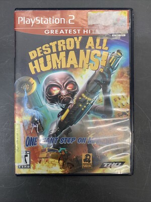 Destroy All Humans PS2 (Sony PlayStation 2, 2005) W/ Manual