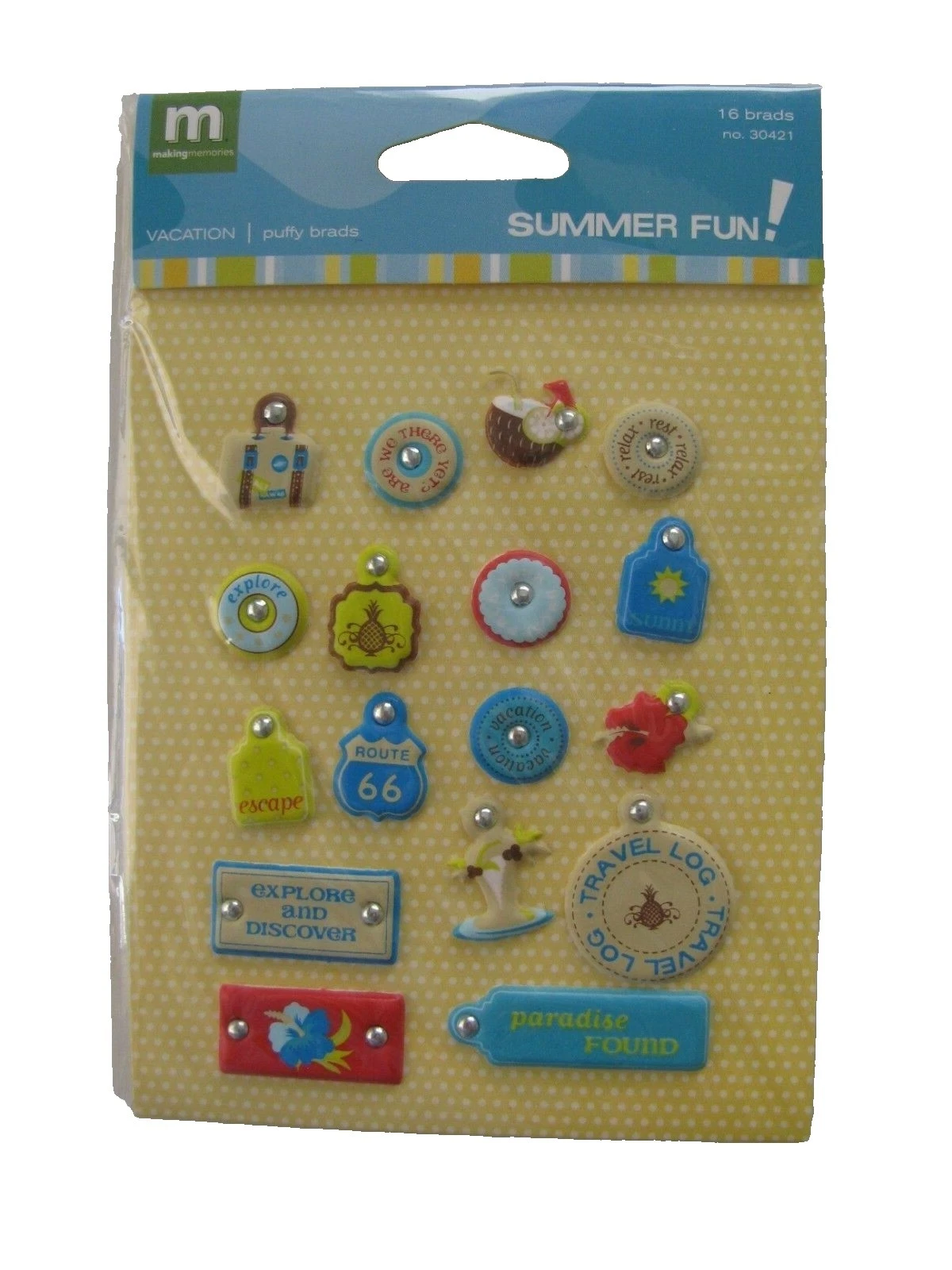 Scrapbooking Brads Making Memories Decorativo