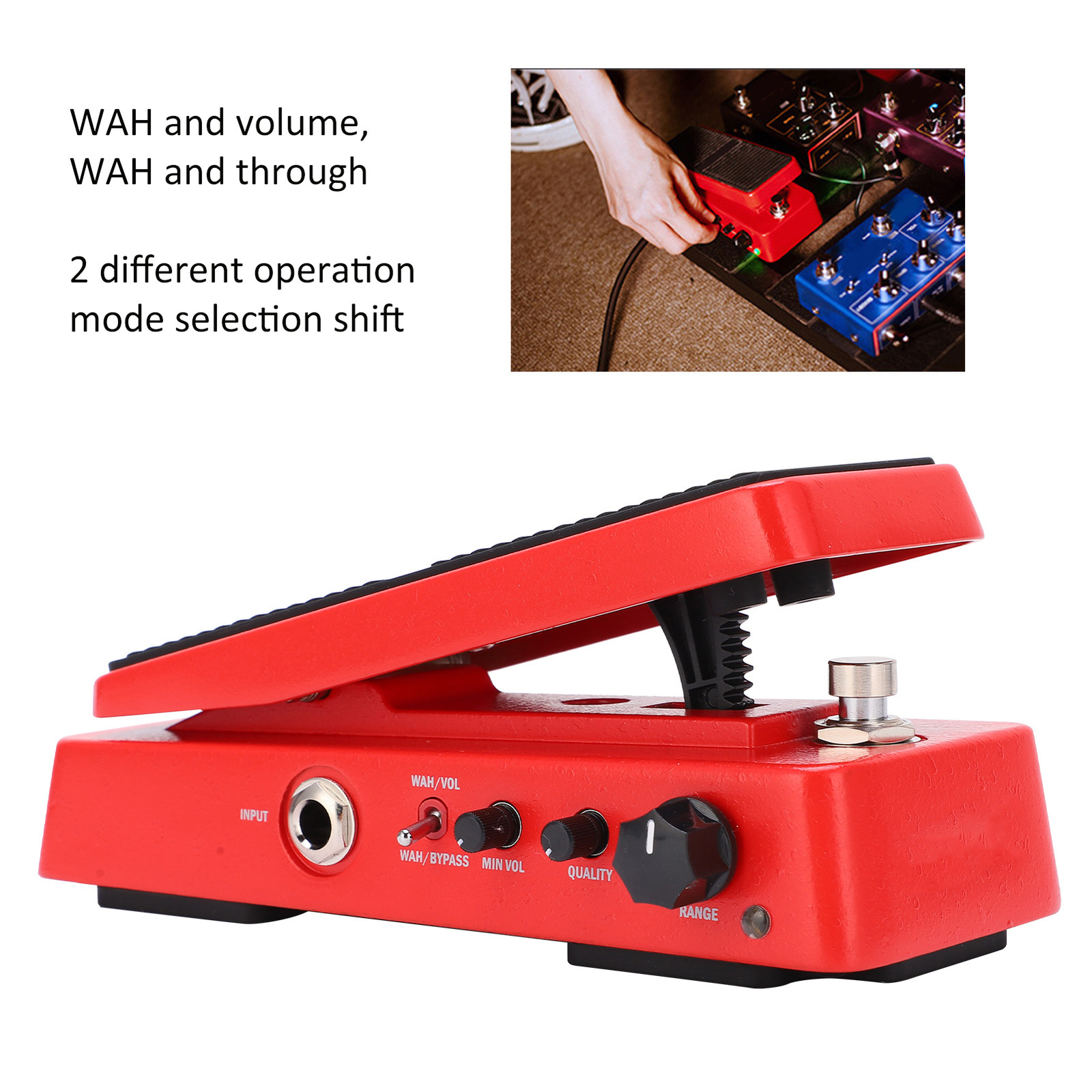 WAH Volume Pedal Multimode 6 Level Adjustable Frequency Guitar Tuning