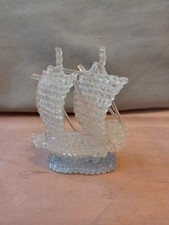 Vintage Plastic? Glass? Ship Model Sailing Ship