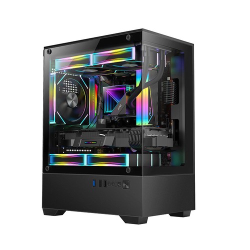 Tour de boîtier d'ordinateur en verre transparent à 270 degrés pour m - ATX ITX - Photo 13/14