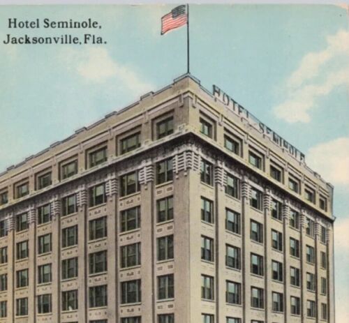 Cartolina vintage Hotel Seminole Jacksonville FL 1910 H & WB Drew non pubblicata - Foto 1 di 4
