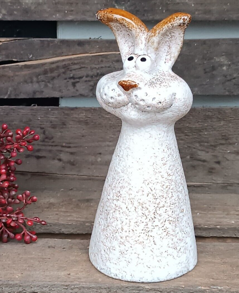 ❤️ SüßEr Hase Als Zaunhocker Keramik Tiere Landhaus Garten Ostern + Neu + ❤️-image