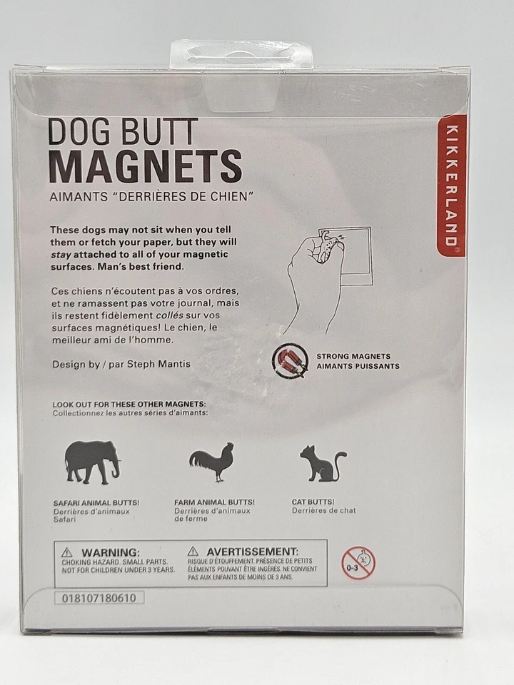 全新 6 狗 Butt Magnets Retriever Pug Scottie Dalmatian 贵宾犬防火栓 — 第 4/4 张图片