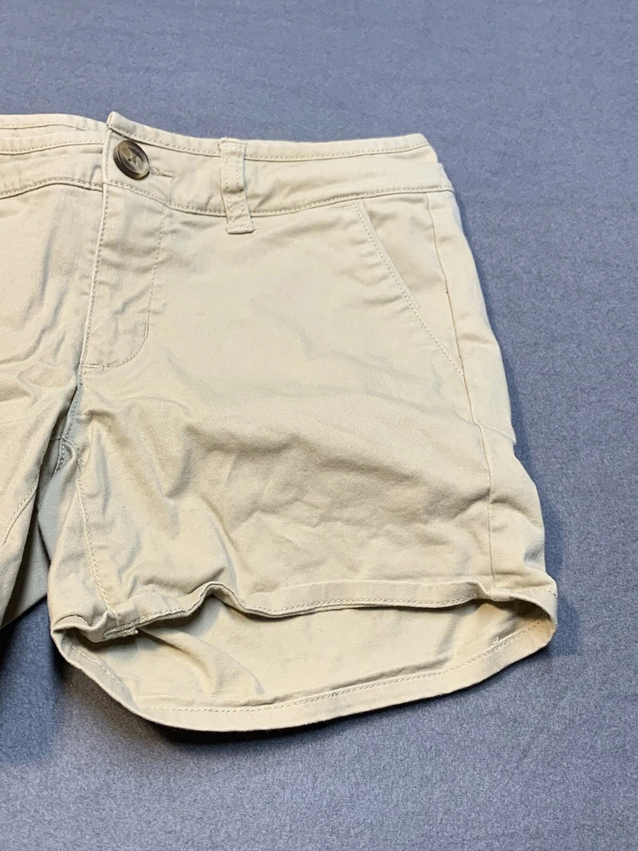 American Eagle Pantalones Cortos Elásticos Adulto 2 Mujer Marrón Foto 3 de 4