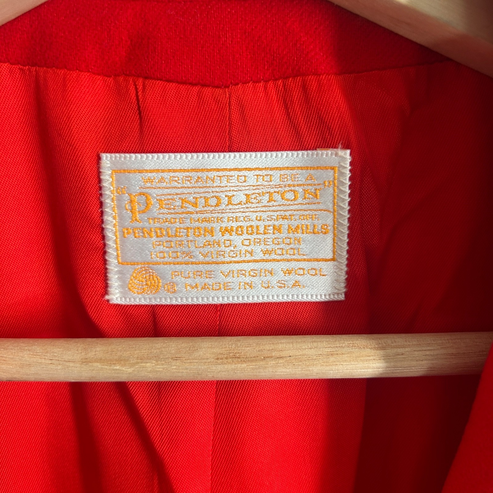 Pendleton Blazer Womens Medium Wool Red Gold Butt… - image 3