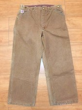 Vintage 1950's Carhartt Brown Duck Painter Pants Size W 90 L71 Brown