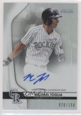 2020 Bowman Sterling Prospect Refractor /150 Michael Toglia #BSPA-MTO Auto 01su