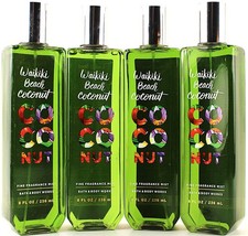 QTY 4 - Bath  Body Works WAIKIKI BEACH COCONUT Fine Body Mist Spray 8oz