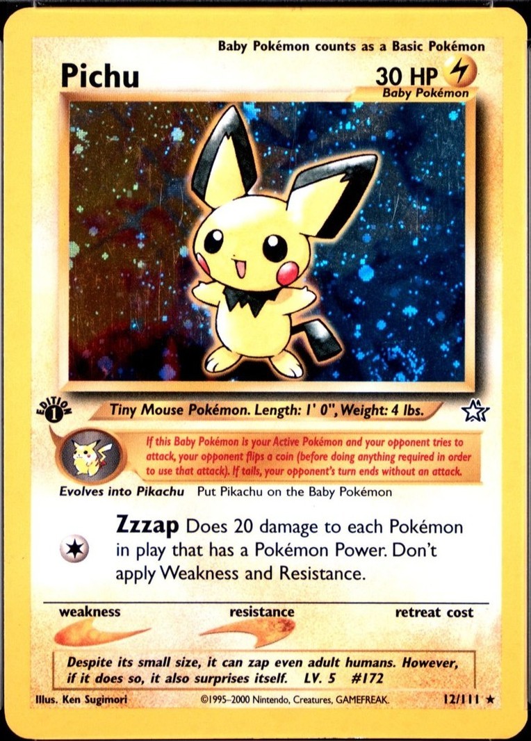Pichu 英語版 12/111 25+ Pichu 12/111 Neo Genesis for sale | Updated Oct 2026