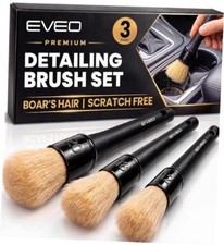 Car Detailing Brush Set - 3 Pack Car Detailing Kit Interior, Car Interior