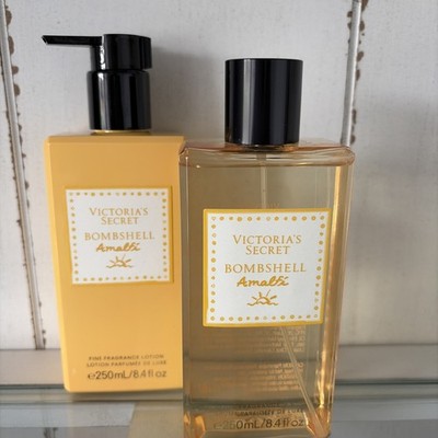 Victoria's Secret Bombshell Amalfi Fine Fragrance Mist & Body Lotion Set New