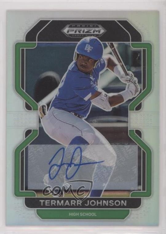 2022 Panini Prizm Draft Picks Silver Prizm Auto Termarr Johnson #PDP4 Auto 03bh