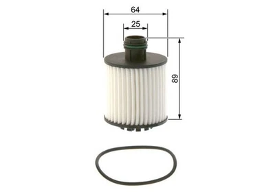 Cartouche de filtre à huile - F026407259 - BOSCH - Photo 1/4