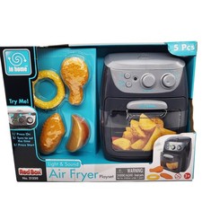 NIB Red Box In Home Light and Sound Air Fryer Playset 5 pieces Battery Operated