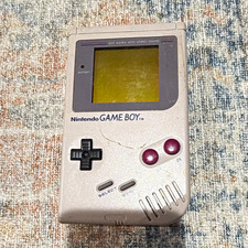 Nintendo Game Boy Original Handheld System Console, Gray, Headphone Jack image