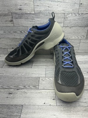 Ecco Biom Performance Train Shoes Women Size 41 Gray Blue Natural Motion Walking