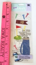 VTG NIP A Touch Jolee's Dimensional Stickers Golfing Golf Embellishments Crafts