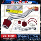 BCP RED 94-97 Accord 2.2L L4 Short Ram Air Intake Induction Kit + Filter
