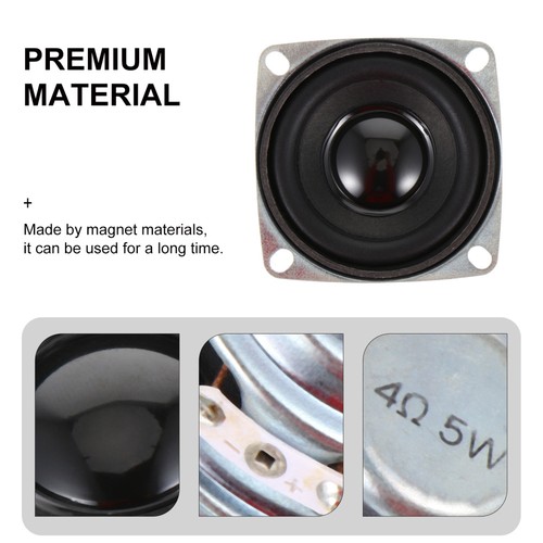 2pcs DIY Audio Magnetic Full Frequency Speaker 4 Euro Square Speaker - Picture 5 of 12