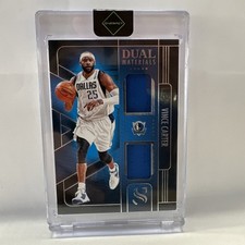 Panini 2024-25 Silhouette Dual Materials Vince Carter Mavericks #DMA-VCA
