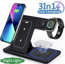 Wireless Charging Station 3-in-1 for Phone, Watch, Earbuds