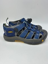 KEEN Newport H2 Youth Size 3 Waterproof Sandals Blue Yellow Hiking Shoes 1009962