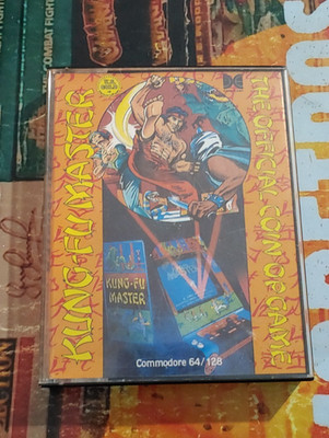 Kung Fu Master (US Gold 1986) Commodore 64 (Tape, Box) works 8-bit classic