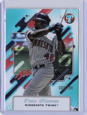 Torii Hunter Aqua Refractor #/199 | 2025 Topps Pristine | #147 Minnesota Twins