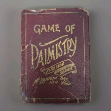  Rare Antique McLoughlin Bros Game Of Palmistry Fireside Series Complete