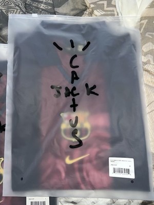 2 Original Travis Scott x Barcelona Retro 2000/2001 Skeleton Trikot M/L NEU OVP