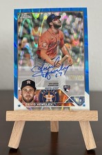 2023 Topps Chrome RC Auto David Hensley Blue RayWave Refractor /150 Astro/Tigers