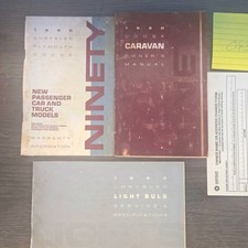 1990 Dodge Caravan Owners Manual And Other Materials