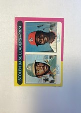 1975 Topps Lou Brock and Bill North Base