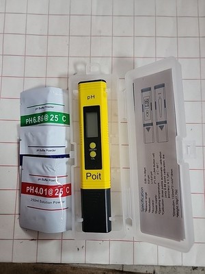 Lot of 7 Poit Digital pH Meters Testers 0.01 Resolution New in Box Hydroponics