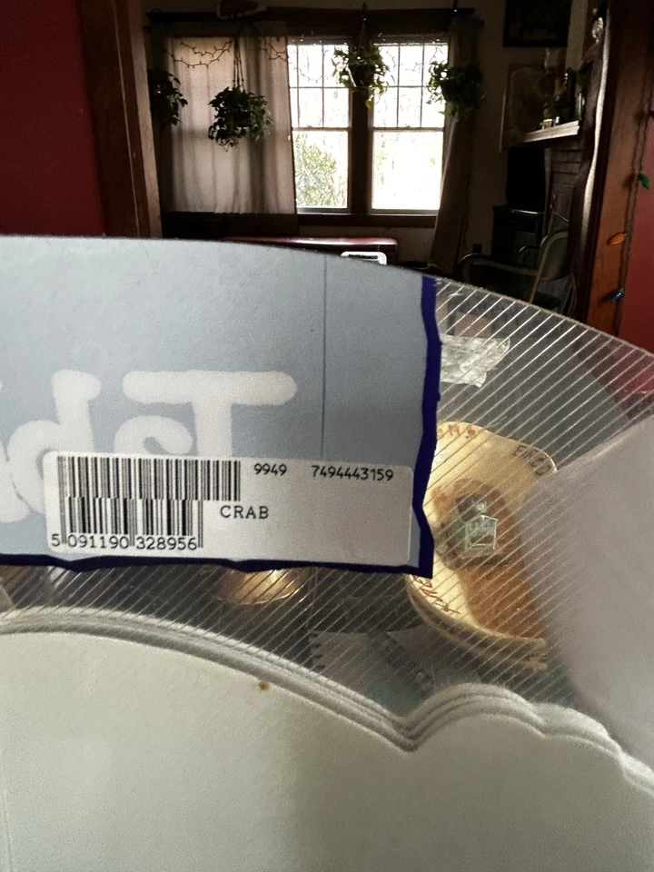 Placemats de vinil em forma de caranguejo somente conjunto de 4 companheiros de mesa Pimpernel frutos do mar - Imagem 4 de 4