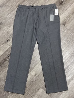Michael Kors Monroe Stretch Dress Pants Slacks Charcoal Gray Mens 38x30  NEW!