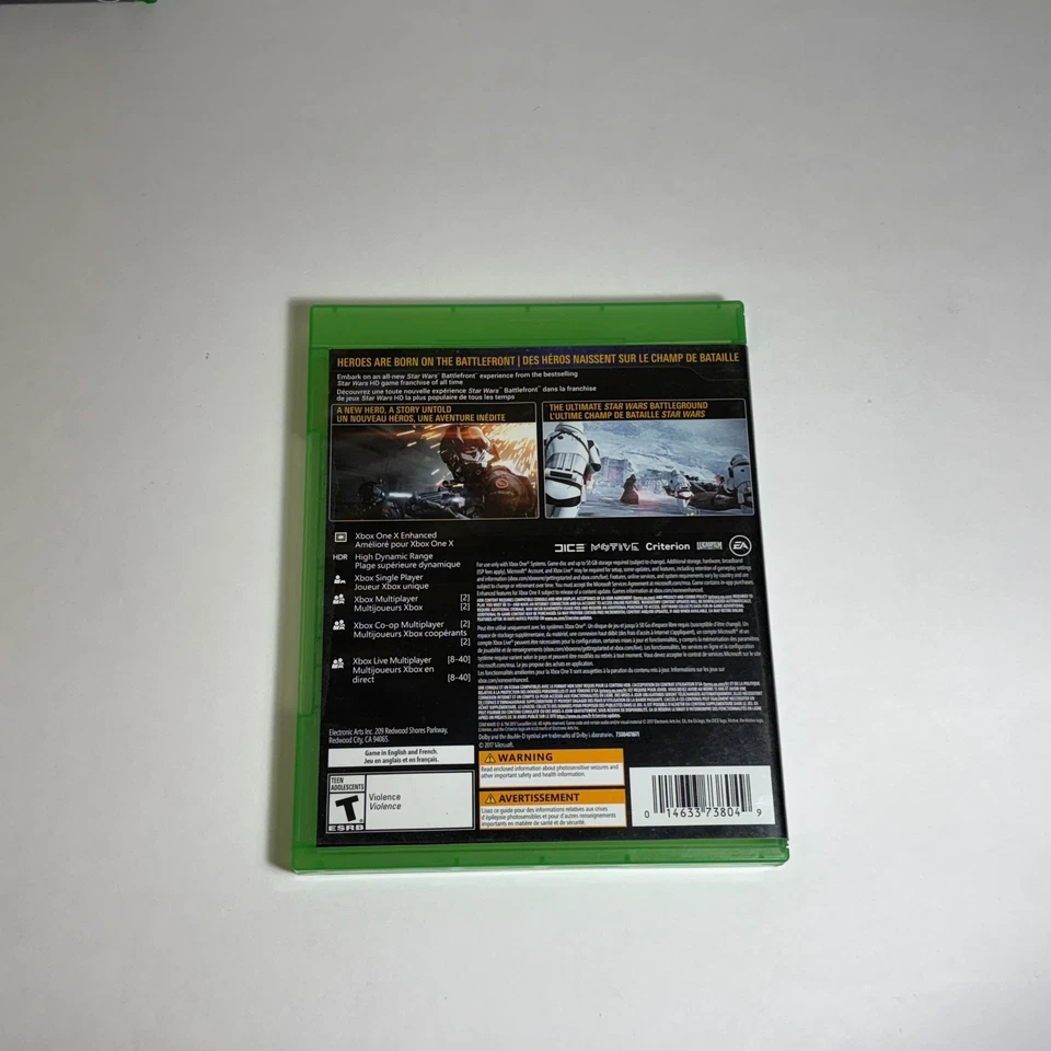 Star Wars Battlefront II 2 (Microsoft Xbox One, 2017) (CIB) (Tested) - Image 3 of 3