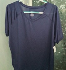 Tek Gear NWT Womens Purple Athletic Poly V-Ne...