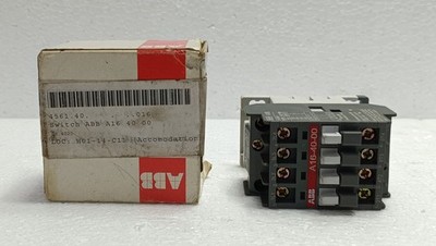 ABB A16-40-00 Contactor 4-Pole 4NO Main Contacts 30A AC-1 220-240V AC Coil | New
