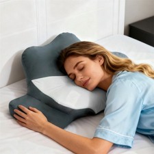 Neck Support Memory Foam Pillow Dual Height Multi Sleeping for Side/Back/Stomach